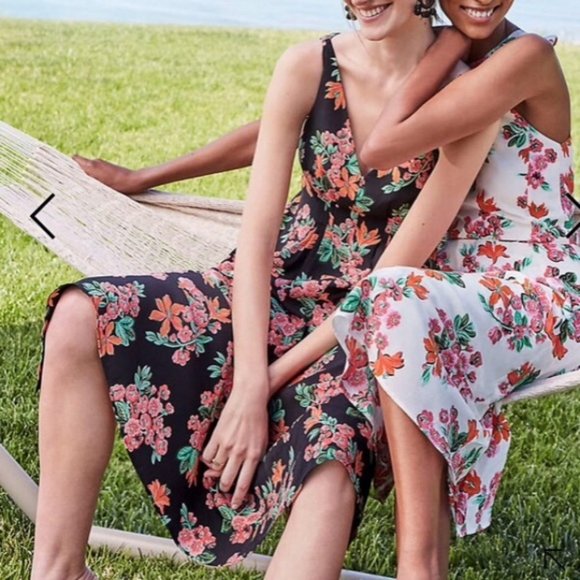 Ann Taylor  Floral Halter Bow Back Flare Dress - Picture 5 of 5